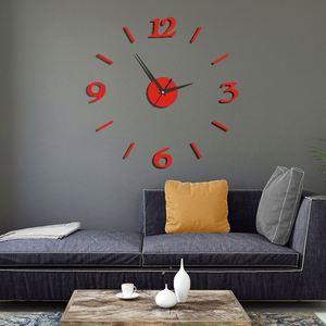 Wall Decorative Acrylic Digital <b>Clock</b> 3D Wall Sticker <b>Clock</b> Modern Quartz Watches for Living Room <b>Bedroom</b> - Product Image 3
