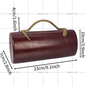 Vintage Summer Lady Casual Fashion PU Leather Clutch Evening Handbag Crossbody Satchel Shoulder Bag Snake Metal Handle Chain - Product Image 3