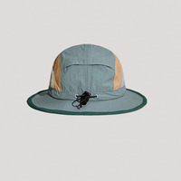 Sombrero de Pesca, Senderismo, Caza y Camping de Secado Rápido, Impermeable, para Hombre, de Poliéster y Nailon, con Malla, Tipo Boonie