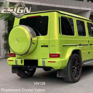ESIGN VN139 Fluorescente Cristal Amarillo Coche Envoltura Película de Vinilo a Prueba de UV 90% Rechazo UV Autocuración Cambio de Color Auto Body - Product Image 6