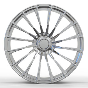 定制6061t6铝合金车轮锻造轮辋19 20 21 22英寸镀铬抛光