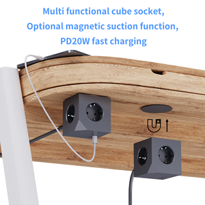 Cubo Magnético de Carga Rápida PD20W con Cable de Extensión, Múltiples Tomas de Corriente y USB - Product Image 5