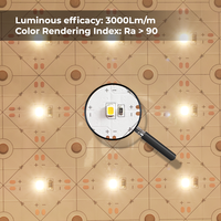 Lámina de Retroiluminación LED Suave de 24x12 Pulgadas, 30W, Color Cálido/Frío, DC24V, Flexible, Cortable, Alto CRI 90, LEDs SMD2835 de 3 Años, Clasificación IP20