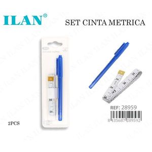 Ilan Measuring Tape And Pen Set 2Pcs Metric Ruler With Pen For <b>Sewing</b> And Crafting - Product Image 1