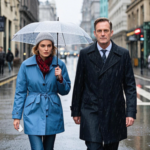 Customize Poncho Men's <strong>Nylon</strong> Spandex Long Windbreaker Jacket Soft Casual Winter Rain Coat for Hiking Available Adult <strong>Raincoat</strong> - Product Image 1