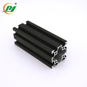 Rail d'<span class=keywords><strong>aluminium</strong></span> anodisé <span class=keywords><strong>noir</strong></span>, 20x20x20, fente 2020 V, série 40 20, norme européenne, Extrusion anodisée - Product Image 2