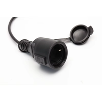 Câble d'alimentation extérieur robuste, rallonge électrique européenne Schuko avec prise couverte pour outils de jardin et appareils électroménagers