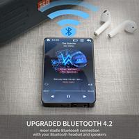 Lecteur MP3 4,0 pouces X20 avec écran tactile, Bluetooth, 16 Go, audio HiFi sans perte, haut-parleur intégré