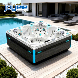 JOYEE Luxe Tube Jacuzzi <span class=keywords><strong>Spa</strong></span> de jardin extérieur électrique 5 personnes, pour la maison et les fêtes, avec contrôle Balboa, en acrylique, nouveau modèle américain - Product Image 1