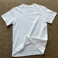 Hoogwaardig Pima katoen, lang, zacht katoenen T-shirt op maat, geborduurd en bedrukt, voor heren