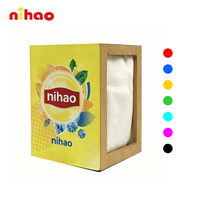 NIHAO Distributeur de serviettes en bois personnalisé avec logo, support de table, porte-serviettes pour restaurant, café, hôtel, vente en gros