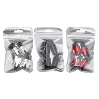 Valve de dégonflage rapide en acier rouge, noir, argent pour pneu tout-terrain désertique 2026, universelle pour pneu de voiture tubeless, réparation de pneus automobiles