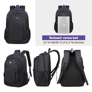 Vente en gros Sac à dos noir multifonctionnel avec logo pour ordinateur portable professionnel personnalisé grande capacité Sac à dos pour ordinateur portable Sac scolaire - Product Image 5