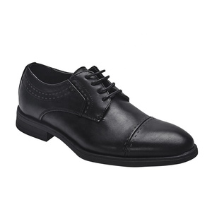Chaussures Oxford pour hommes, chaussures habillées en cuir classiques à lacets, chaussures Derby pour affaires - Product Image 1