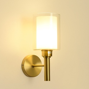 LED Stair <b>Wall</b> <b>Light</b> Copper <b>Wall</b> Sconces <b>Lights</b> With E27 Led Bulbs <b>Bathroom</b> <b>Light</b> Fixtures - Product Image 2