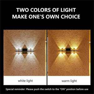 Nouvelles lampes murales solaires carrées <span class=keywords><strong>d</strong></span>'<span class=keywords><strong>extérieur</strong></span>, <span class=keywords><strong>design</strong></span> séparé, bande longue, 8 LED, polysilicium, blanc chaud, étanches IP65, dimmables, CRI 90 élevé - Product Image 2