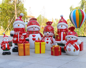 Nueva llegada parque al aire libre centro comercial <span class=keywords><strong>precio</strong></span> barato decoración gran estatua <span class=keywords><strong>de</strong></span> Papá Noel decoración <span class=keywords><strong>de</strong></span> Navidad escultura arte Pop - Product Image 4