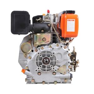Moteur diesel monocylindre refroidi par air, 4 temps, démarrage électrique, petit, portable, 196 cm³, 6,5 CV, avec roulement - Product Image 2
