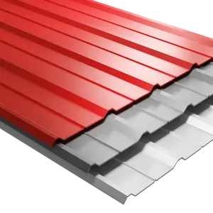 स्टील शीट फैक्ट्री भवन में स्टील शीट छत के लिए शीत-निर्मित स्टील छत और दीवार पैनल