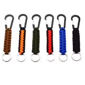 Paracord Anahtarlık Örgülü Anahtarlık Klipsi 6cm Alüminyum Karabina ile - Product Image 3