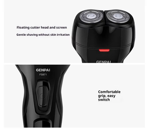 Mini afeitadora eléctrica para hombre, afeitadora de doble cabezal, recargable, para barba, afeitado genuino, resistente al agua - Product Image 5