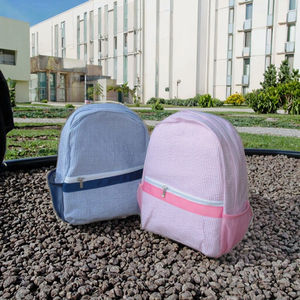 Sac à dos pour tout-petit <span class=keywords><strong>Gina</strong></span> tendance et antivol, broderie, fermeture éclair étanche, design en tissu à carreaux, personnalisé - Product Image 3