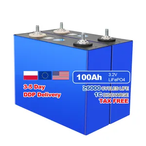 Ucrania Polonia Eu Stock 3,2 V 100Ah 105Ah 200Ah 320Ah 280Ah Lifepo4 batería de iones de litio para PV/sistema de almacenamiento de energía doméstica