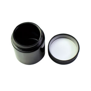 Tarro de vidrio esmerilado naranja de boca ancha de 1oz, 2oz, 3oz, 4oz a prueba de olores para almacenamiento de flores con tapa a prueba de niños - Product Image 5