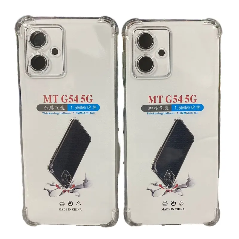 Original weiche TPU Smartphone-Hülle klare Rückenabdeckung transparente Handyhülle für Motorola Moto G24 Power G04 G34 PC TPU-Hülle