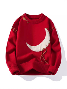 Maglione lavorato a <span class=keywords><strong>maglia</strong></span> a righe <span class=keywords><strong>lune</strong></span> maglione Casual da uomo maglieria maschile nuovi maglioni autunnali - Product Image 4