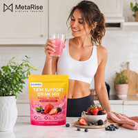 Sachets de thé Yerba Maté à la fraise, marque privée OEM, tisane naturelle, soutien énergétique et bien-être, boisson végétale, 30 unités, pour adultes