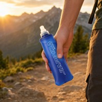 Gourde souple en TPU 300 ml, bouteille d'eau pliable, anti-fuite, sans BPA, bouteille portable pour la course à pied, le cyclisme, la randonnée, les voyages