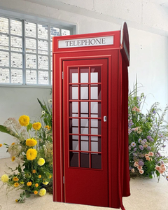 Décoration de cabine téléphonique cabine téléphonique de mariage cabine téléphonique rouge classique - Product Image 2