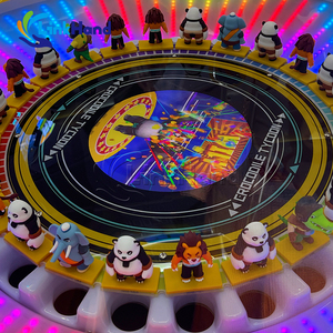 Cá Sấu Ông Trùm 2 đồng tiền hoạt động trò chơi video Vé máy Arcade Arcade máy Bộ dụng cụ Châu Á vui chơi giải trí Bánh Xe Vàng thách thức - Product Image 4