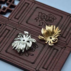 Chrysanthemum Hairpin 29MM 40MM Gold <b>Silver</b> Plated Antique Style Hair <b>Clip</b> DIY Jewelry Accessory - Product Image 4
