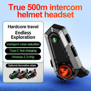 Intercomunicador Bluetooth para casco de motocicleta C9 para motocicletas Touring | Auriculares de bicicleta de conductor y <span class=keywords><strong>pasajero</strong></span> de comunicación en tiempo real de 500m - Product Image 1