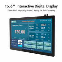 PC industriel tout-en-un avec écran tactile capacitif de 15,6 pouces, moniteur d'affichage numérique interactif pour la commande en magasin