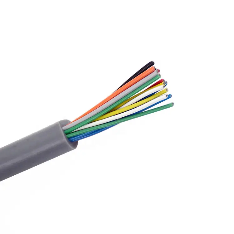Conductor de cobre de alta temperatura de Fep Cable Multiconductor delgada Flexible de silicona de alambre 14 Core