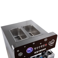 Machine à crème glacée Baiwin 1900W, directement de l'usine, dernière version avec écran tactile, machine à crème glacée molle trois saveurs