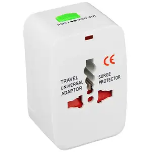 Adaptor Travel Universal Adaptor Colok Konverter AC Perjalanan Dunia Internasional All-In-One Adaptor EU UK US AU