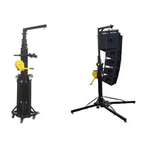 Support de levage robuste de 19 pieds pour écran LED, éclairage, truss, tour de sonorisation Line Array, tour de levage truss et support à manivelle