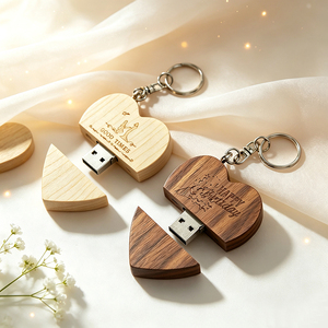 Clé <span class=keywords><strong>USB</strong></span> en bois en forme de cœur <span class=keywords><strong>pour</strong></span> anniversaire/mariage/<span class=keywords><strong>photographe</strong></span>, logo personnalisé, 2.0, 16 Go, 32 Go, clé <span class=keywords><strong>USB</strong></span> en bois et boîte - Product Image 5