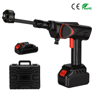 Pistolet de <span class=keywords><strong>lavage</strong></span> de voiture haute pression noir élégant 21V avec moteur 180W, pression d'eau de 10 bars, matériau ABS - Product Image 1