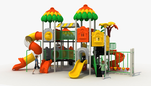 Eibele Terrain de jeu extérieur coloré personnalisé à <span class=keywords><strong>prix</strong></span> réduit Jouets pour enfants Playhouse Terrain de jeu extérieur Équipement pour garderie - Product Image 4