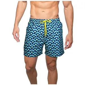 summer Beach Trousers Customize Logo Men's casual shorts Summer Double layer Shorts camouflage slim swimming trunks Beach pants