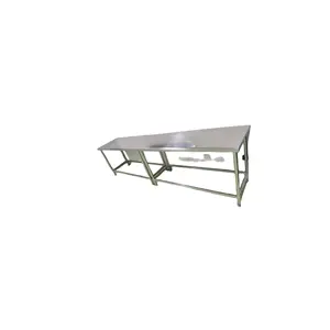 AIRTC Full Weld 304 Stainless Steel Clean Room Workbench Table 2-Layer Stainless Steel Furniture Workbench