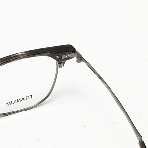 Gafas Rectangulares de Titanio M-124 con Montura Completa y Patrón de Mármol, Unisex para Adultos, Monturas para Corrección de la Visión - Product Image 2