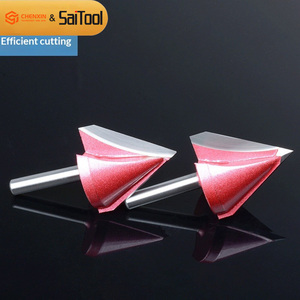 3D V-groove <b>Engraving</b> Cutters Woodworking Router Bits Carving <b>Tools</b> Carbide Tapered Chamfering Cutters CNC Machining 2 OEM - Product Image 4