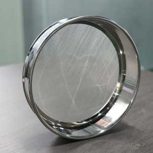 Phòng thí nghiệm kiểm tra sàng khung thép không gỉ đục lỗ lưới phòng thí nghiệm rung màn hình khung bền rung sifter bộ phận - Product Image 2