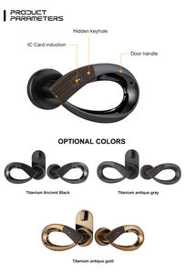 Nouvelle conception de serrures de porte de carte d'hôtel, design en bois grainé Mobius Strip, alliage de zinc, système de serrure intelligente pour hôtel - Product Image 5